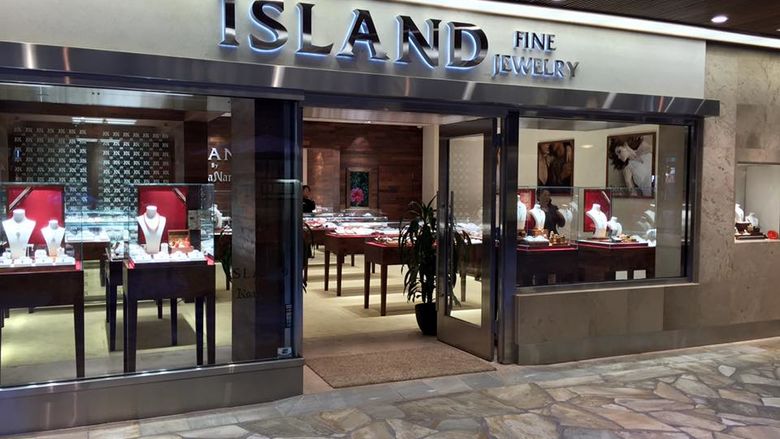 Island fine jewelry storefront at Royal Hawaiian center
