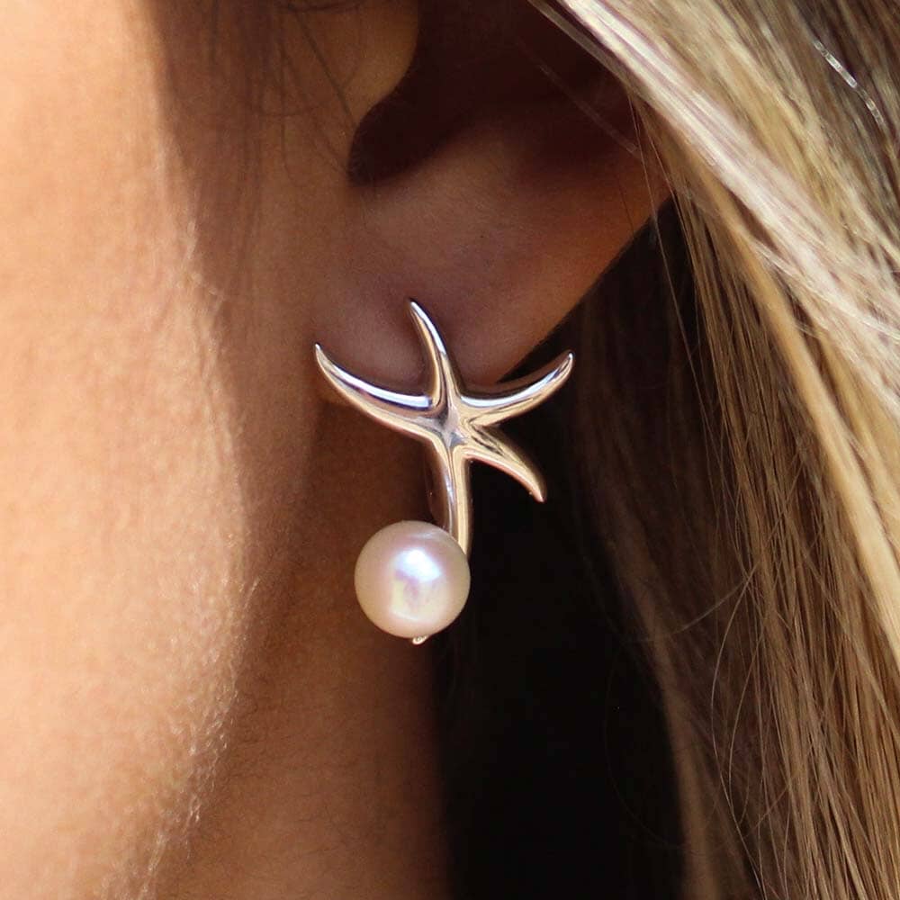 pearl blog featuring a starfish earrings