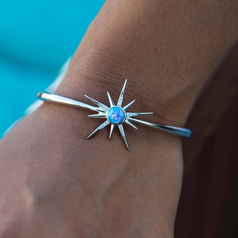 Preserving the Planet with Sustainable Opal featuring opal star urchin bangle