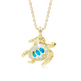 Opal Hana Honu Pendant