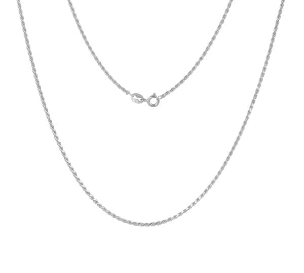 14K White Gold - Rope Chain - 24" Chain Island by Koa Nani 