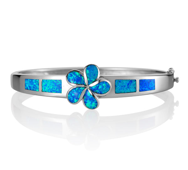 Paradise Opal Heavenly Plumeria Bangle