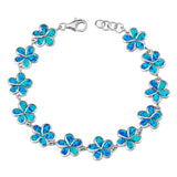 Paradise Opal Plumeria Lei Bracelet