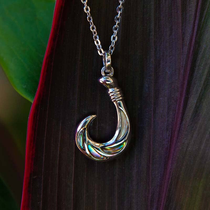 Abalone Atlantis Fishhook Pendant Pendant Island by Koa Nani 