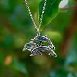 Abalone Dolphin Ohana Pendant Pendant Island by Koa Nani 