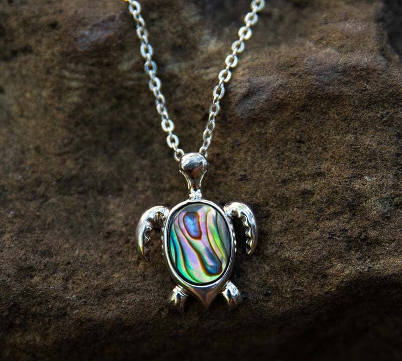 Abalone Kailua Honu Pendant Pendant Island by Koa Nani 