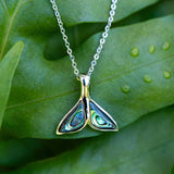 Abalone Majestic Whale Tail Pendant Pendant Island by Koa Nani 