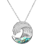 Abalone Ocean Wave Pendant Pendant Island by Koa Nani Small 