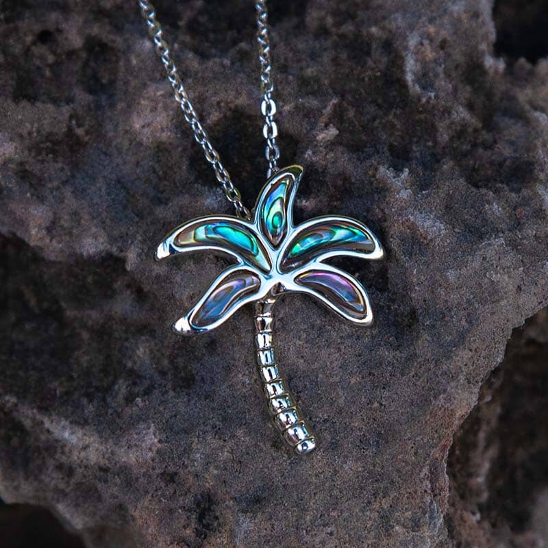 Abalone Palm Tree Pendant Pendant Island by Koa Nani 