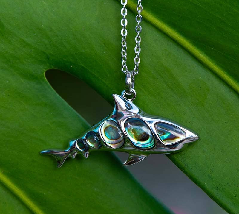 Abalone Shark Pendant Pendant Island by Koa Nani 