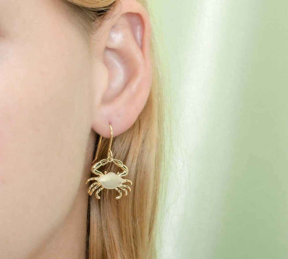 Atlantic Blue Crab Earrings Earrings Island by Koa Nani 