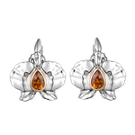 Citrine Orchid Earrings Earrings Island by Koa Nani 