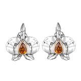 Citrine Orchid Earrings Earrings Island by Koa Nani 