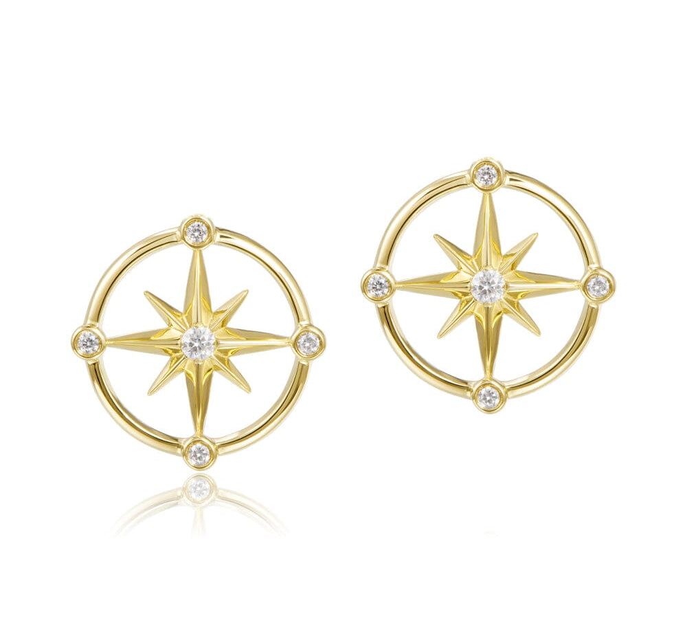 Compass Earrings Earrings Island by Koa Nani 