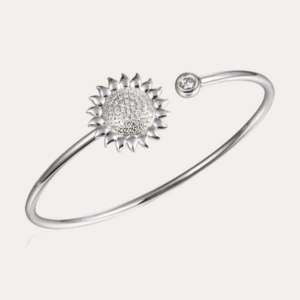 diamond sunflower flexi bangle