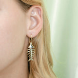 Fishbone Earrings Earrings Island by Koa Nani 