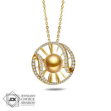 Golden South Sea Pearl Sun & Wave Pendant Pendant Island by Koa Nani 