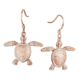 Hawaii Kai Honu Earrings Earrings Island by Koa Nani Rose Gold 