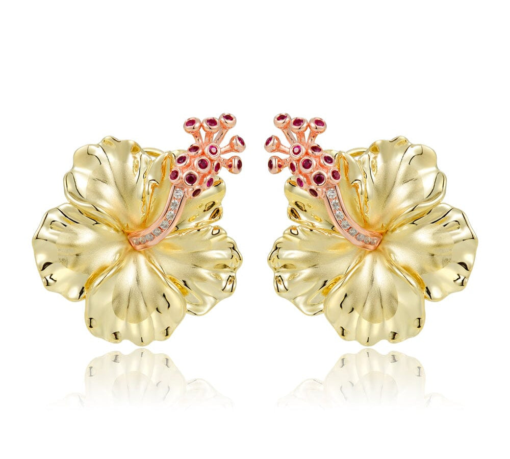 Hibiscus Earrings Earrings Island by Koa Nani 