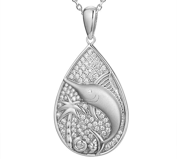 Island Marlin Teardrop Pendant Pendant Island by Koa Nani 