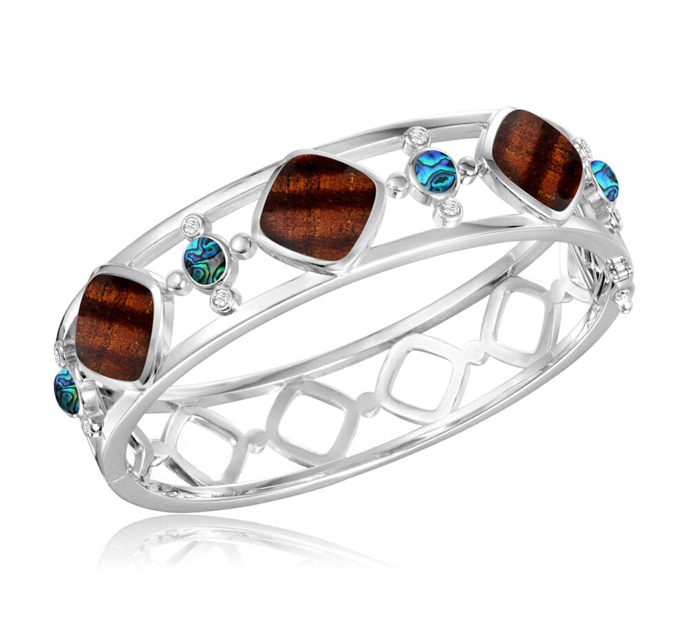 Koa Wood and Abalone Royal Bangle Bangle Island by Koa Nani 