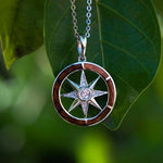 Koa Wood Compass Pendant Pendant Island by Koa Nani 