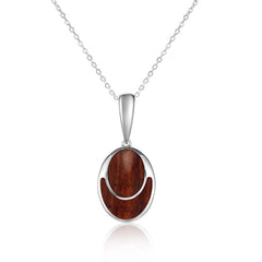 Koa Wood Oval Pendant Pendant Island by Koa Nani 