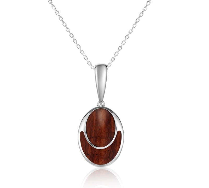 Koa Wood Oval Pendant Pendant Island by Koa Nani 