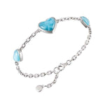 Larimar Aloha Heart Bracelet Bracelet Island by Koa Nani 