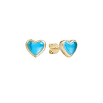 Larimar Aloha Heart Earrings Earrings Island by Koa Nani 