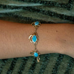 Larimar Atlantic Blue Crab Bracelet Bracelet Island by Koa Nani 