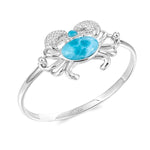 Larimar Blue Crab's Treasure Converta Bangle Bangle Island by Koa Nani 