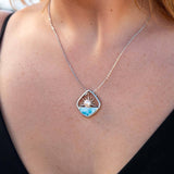 Larimar Breaking Dawn Pearl Pendant Pendant Island by Koa Nani 