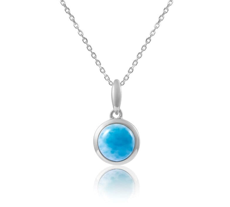 Larimar Circle Pendant Pendant Island by Koa Nani 