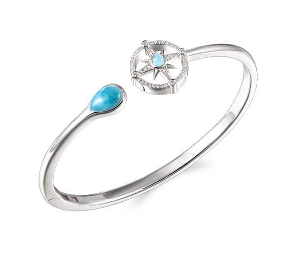 Larimar Compass & Teardrop Bangle Bangle Island by Koa Nani 