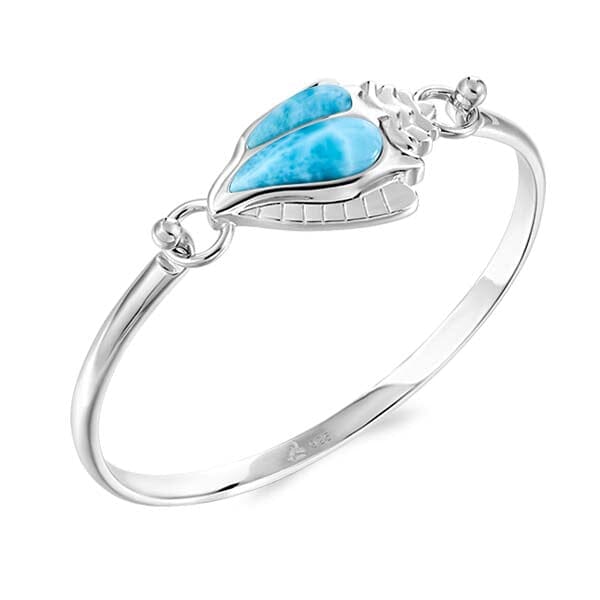 Larimar Conch Shell Converta Bangle Bangle Island by Koa Nani 