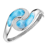 Larimar Eternal Wave Bangle Bangle Island by Koa Nani 