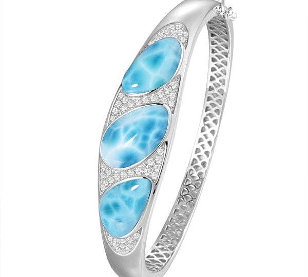 Larimar Harmonizing Ocean Bangle Bangle Island by Koa Nani 