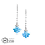 Larimar Hawaiian Lily Earrings Earrings Island by Koa Nani 