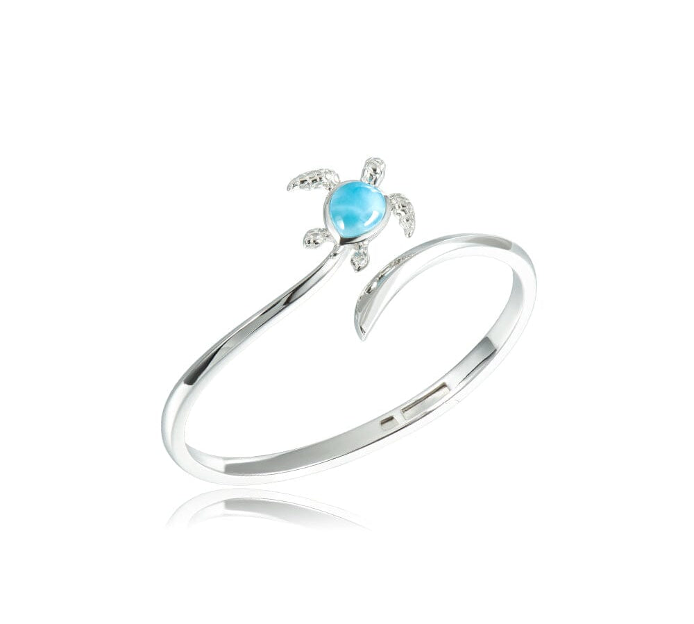 Larimar Honu Aumakua Bangle Bangle Island by Koa Nani 