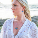 Larimar Horizon Earrings with Opal Earrings Island by Koa Nani 