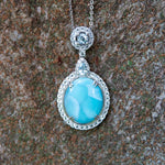 Larimar Icy Mirror Pendant Pendant Island by Koa Nani 