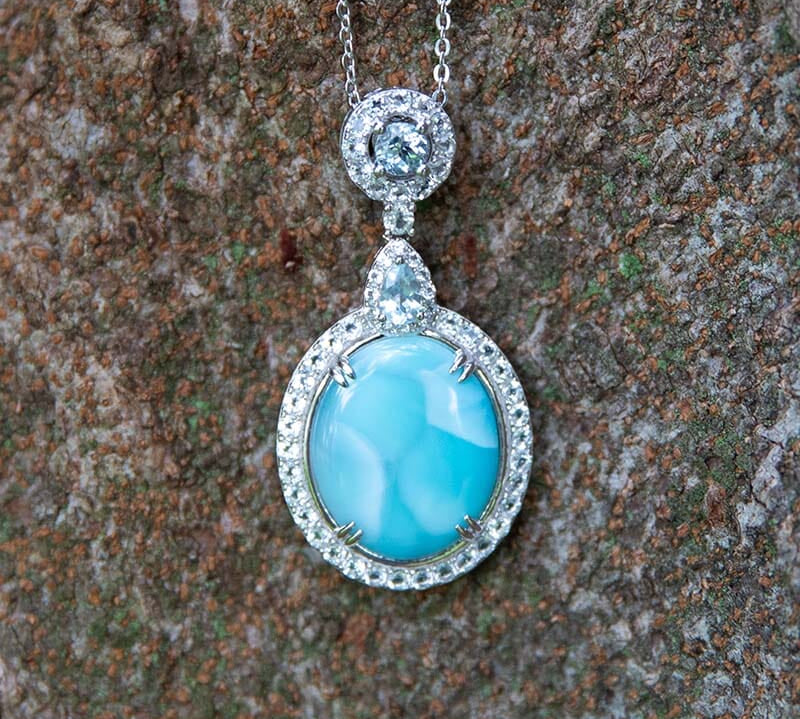 Larimar Icy Mirror Pendant Pendant Island by Koa Nani 