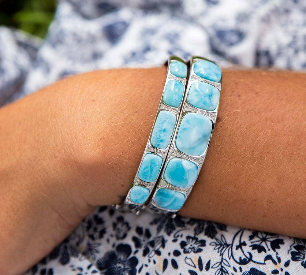 Larimar Infinite Ocean Bangle Bangle Island by Koa Nani 