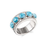 Larimar Majestic Stones Ring Ring Island by Koa Nani 