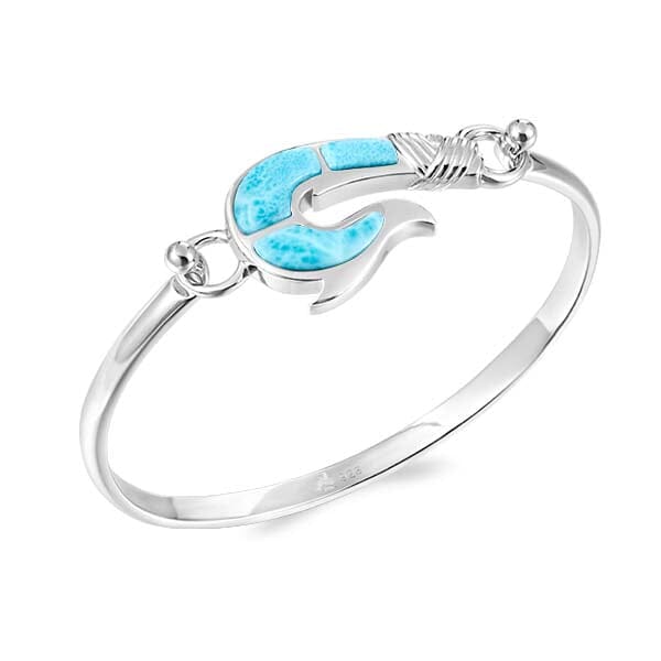 Larimar Maui Fish Hook Converta Bangle Bangle Island by Koa Nani 