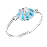 Larimar Mermaid's Oyster Shell Converta Bangle Bangle Island by Koa Nani 