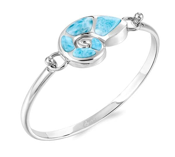 Larimar Nautilus Shell Converta Bangle Bangle Island by Koa Nani 