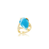 Larimar Noa Teardrop Ring Ring Island by Koa Nani 