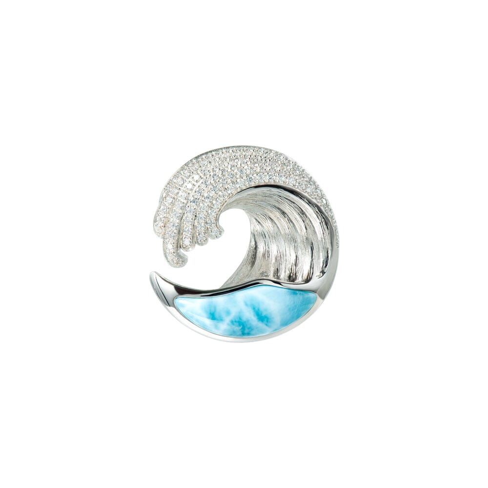 Larimar Ocean Wave Brooch Brooch Island by Koa Nani 